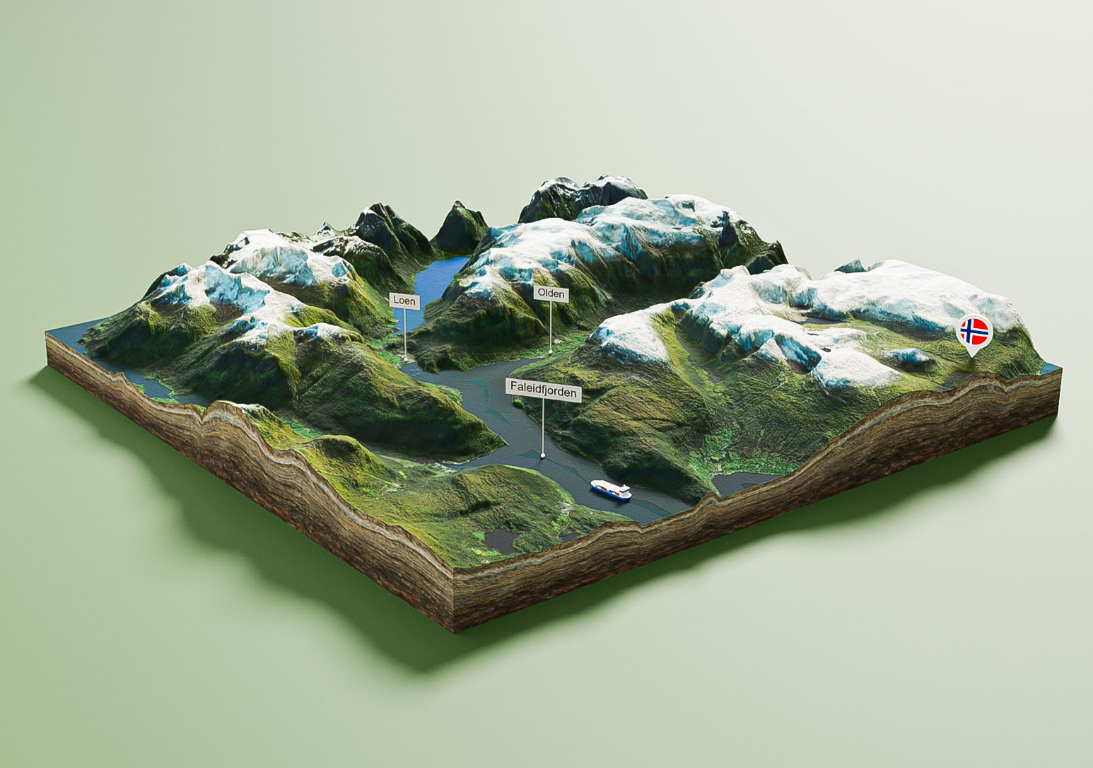 3D Topographische Karte